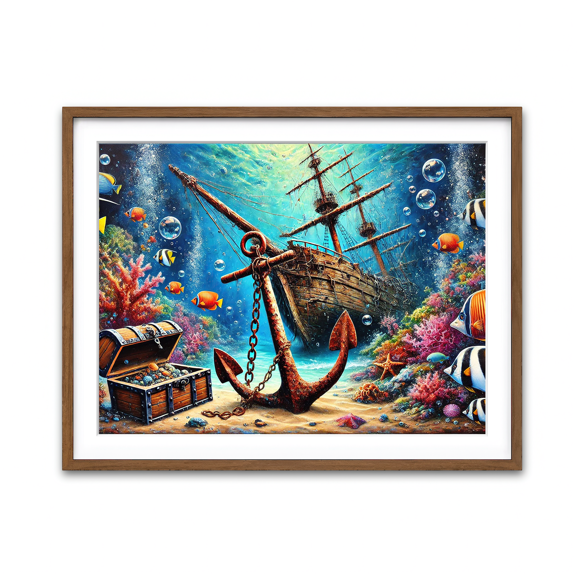 Framed Print 4x3 Walnut