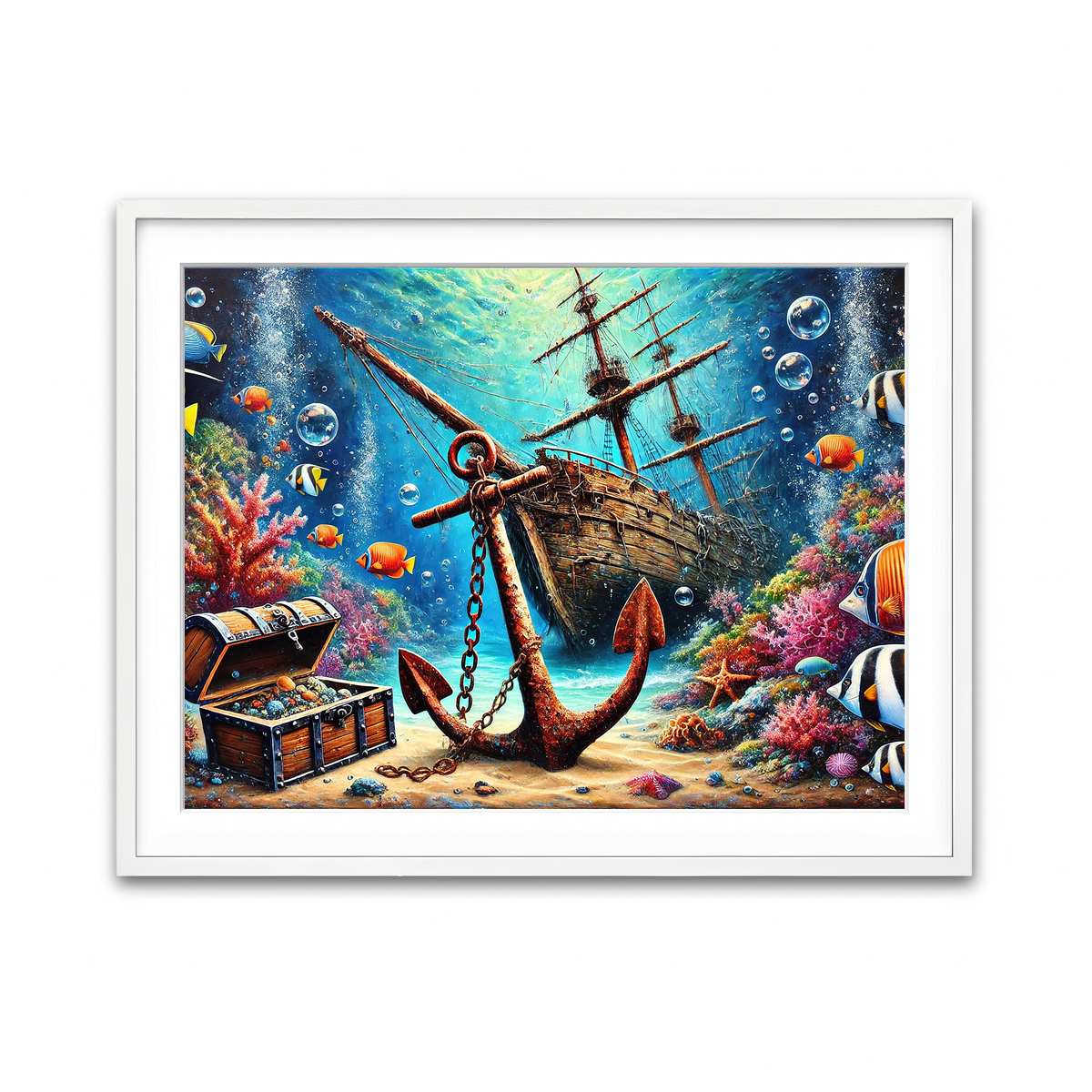 Framed Print 4x3 White