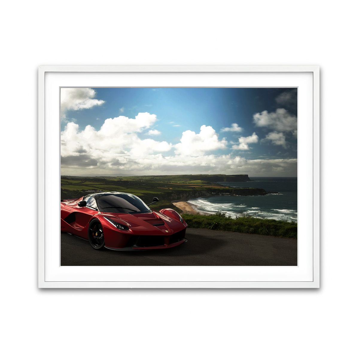 Framed Print 4x3 White