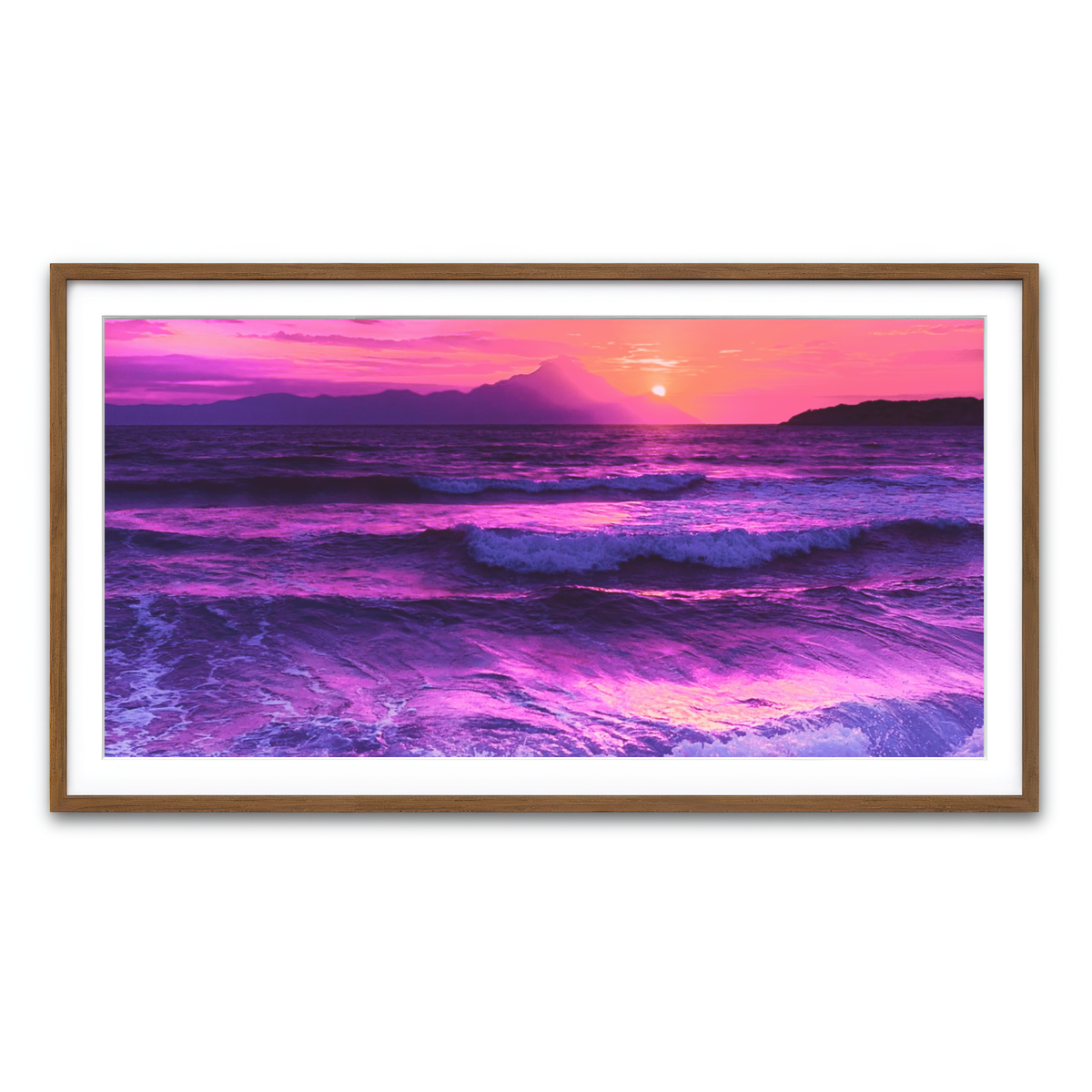 Framed Print 2x1 Walnut