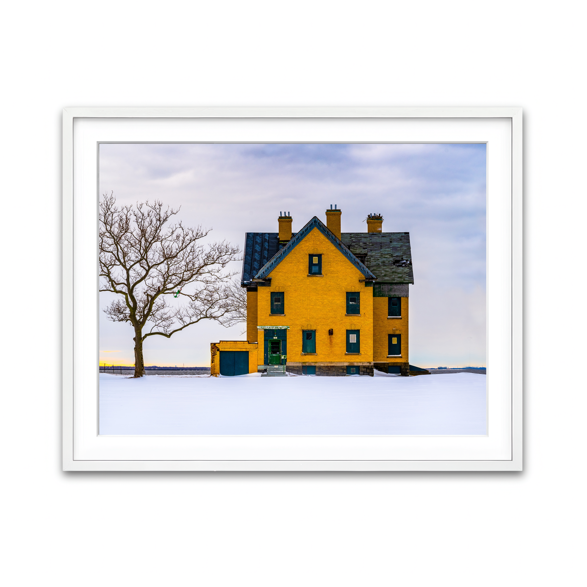 Framed Print 4x3 White