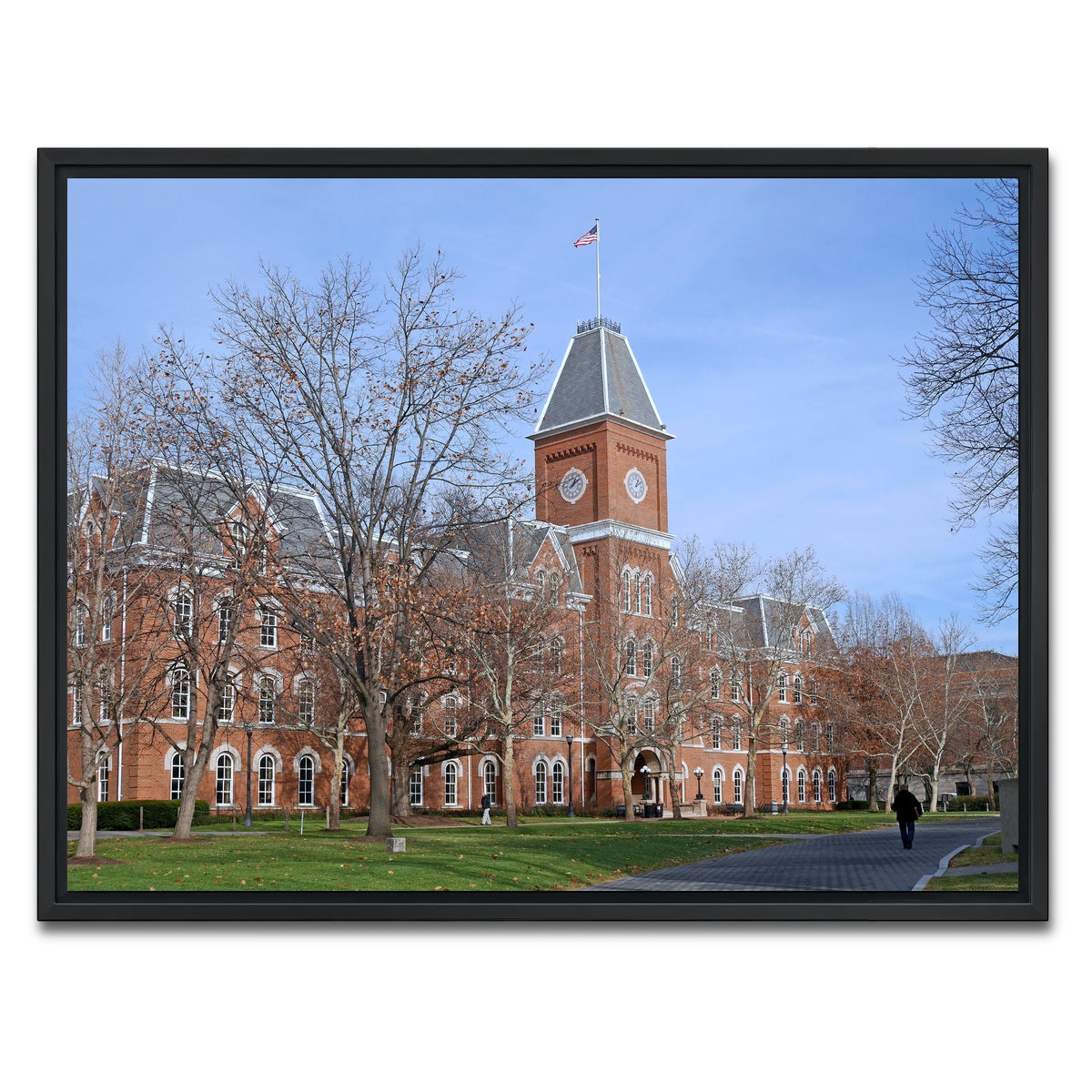 AUTO-MOCKUP WHITE | Ohio State University Hall | 1 Piece | Black Framed Canvas | group=4x3