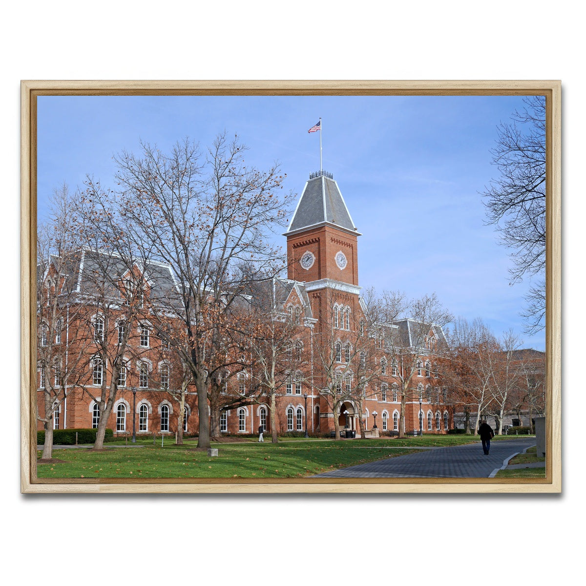 AUTO-MOCKUP WHITE | Ohio State University Hall | 1 Piece | Natural Framed Canvas | group=4x3