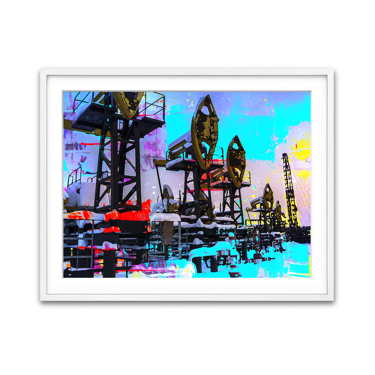 Framed Print 4x3 White