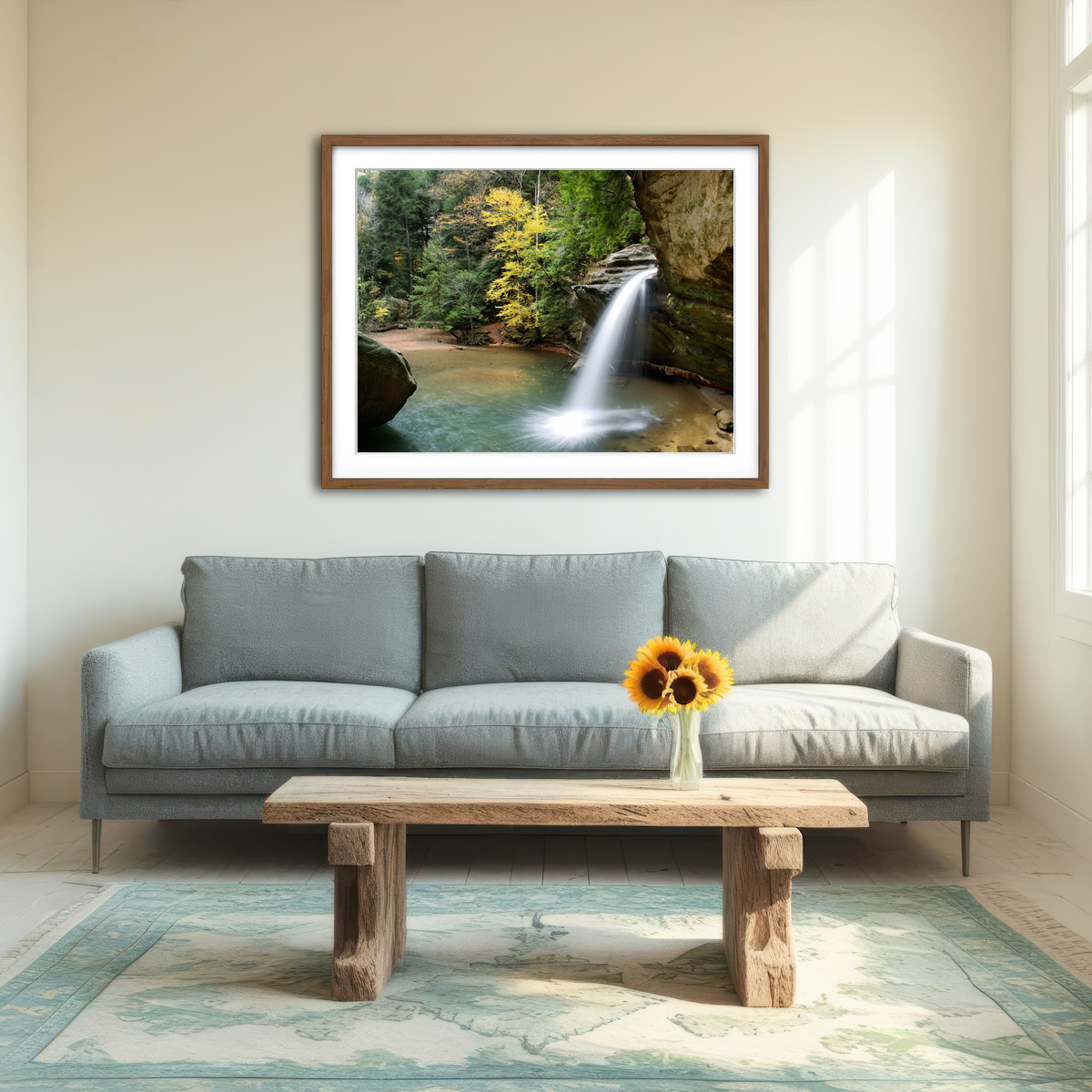 AUTO-MOCKUP ROOM | Old Man's Cave Lower Falls Wall Art