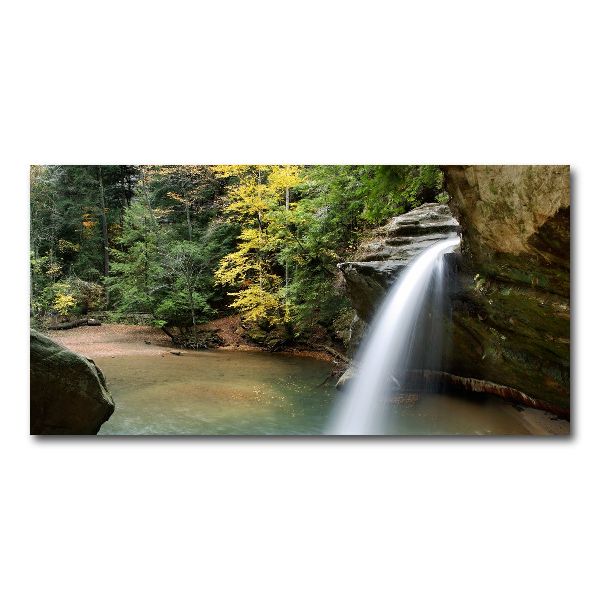 AUTO-MOCKUP WHITE | Old Man's Cave Lower Falls | 1 Piece | Gallery Wrap Canvas | group=2x1