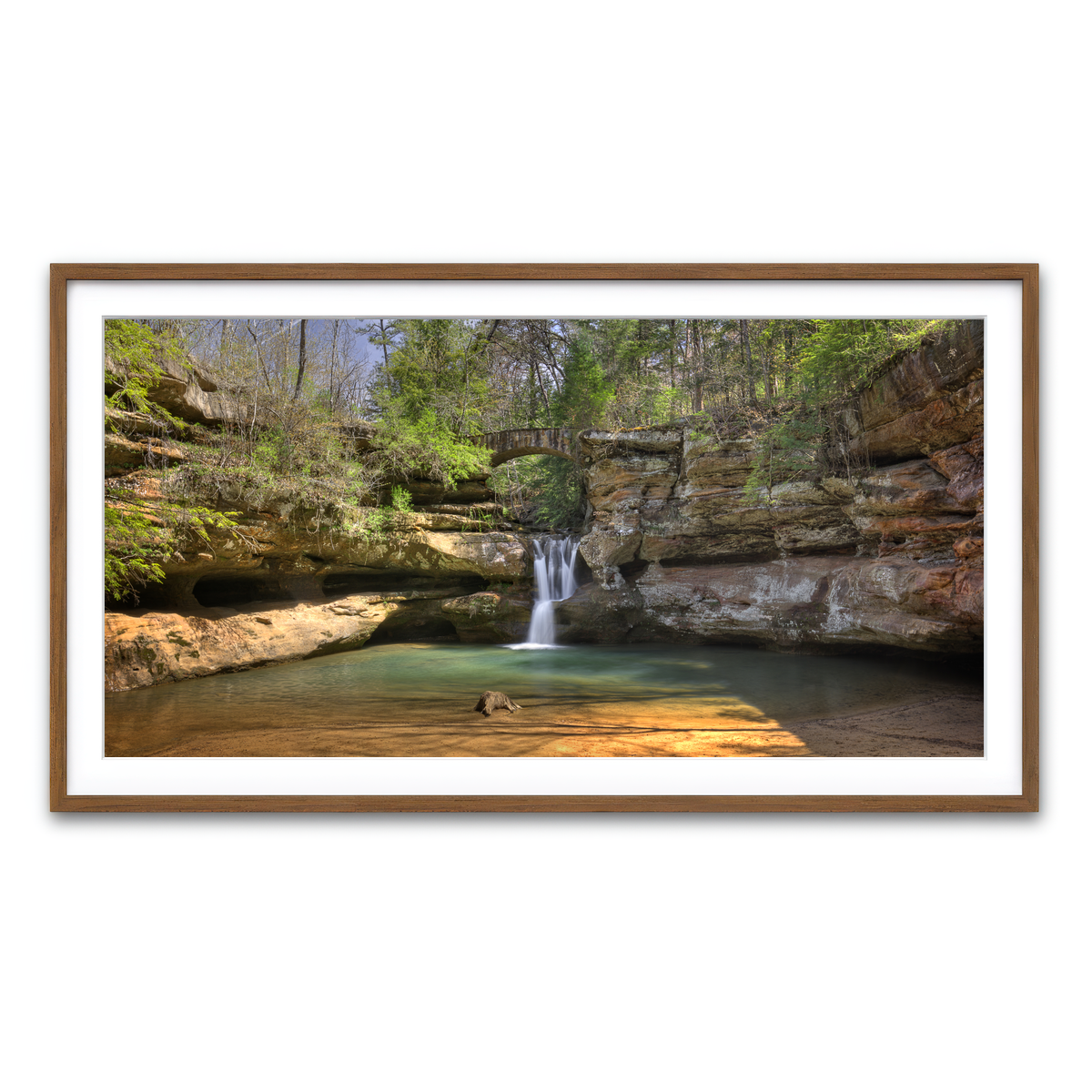 Framed Print 2x1 Walnut