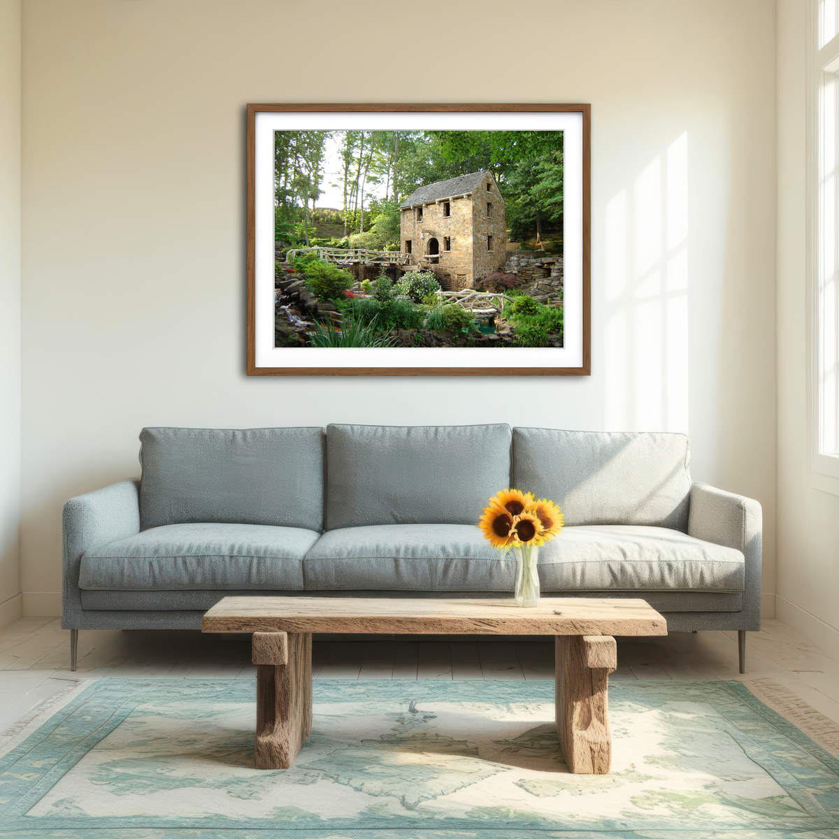 AUTO-MOCKUP ROOM | Old Mill Canvas Wall Art