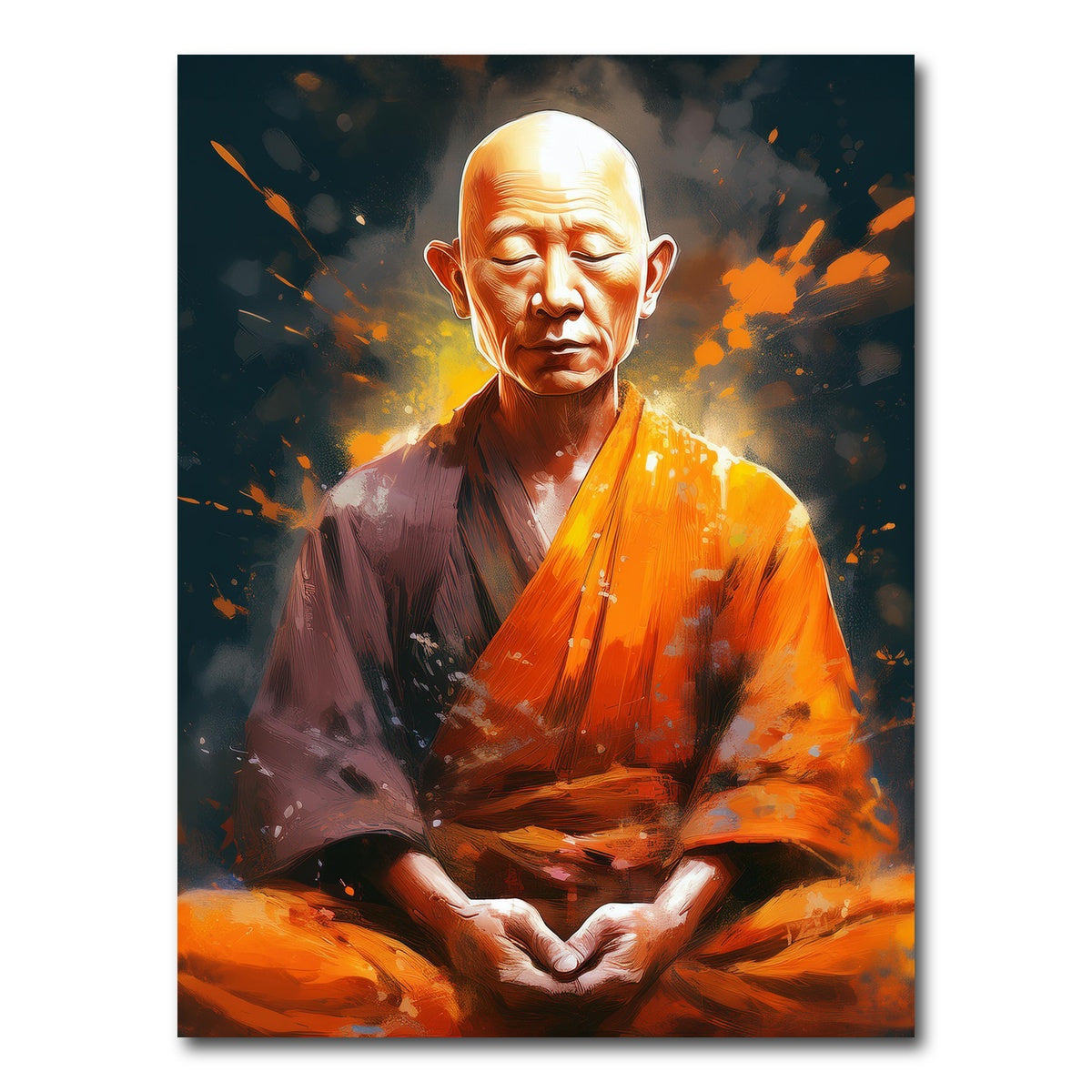 AUTO-MOCKUP WHITE | Old Monk | 1 Piece | Gallery Wrap Canvas | group=3x4