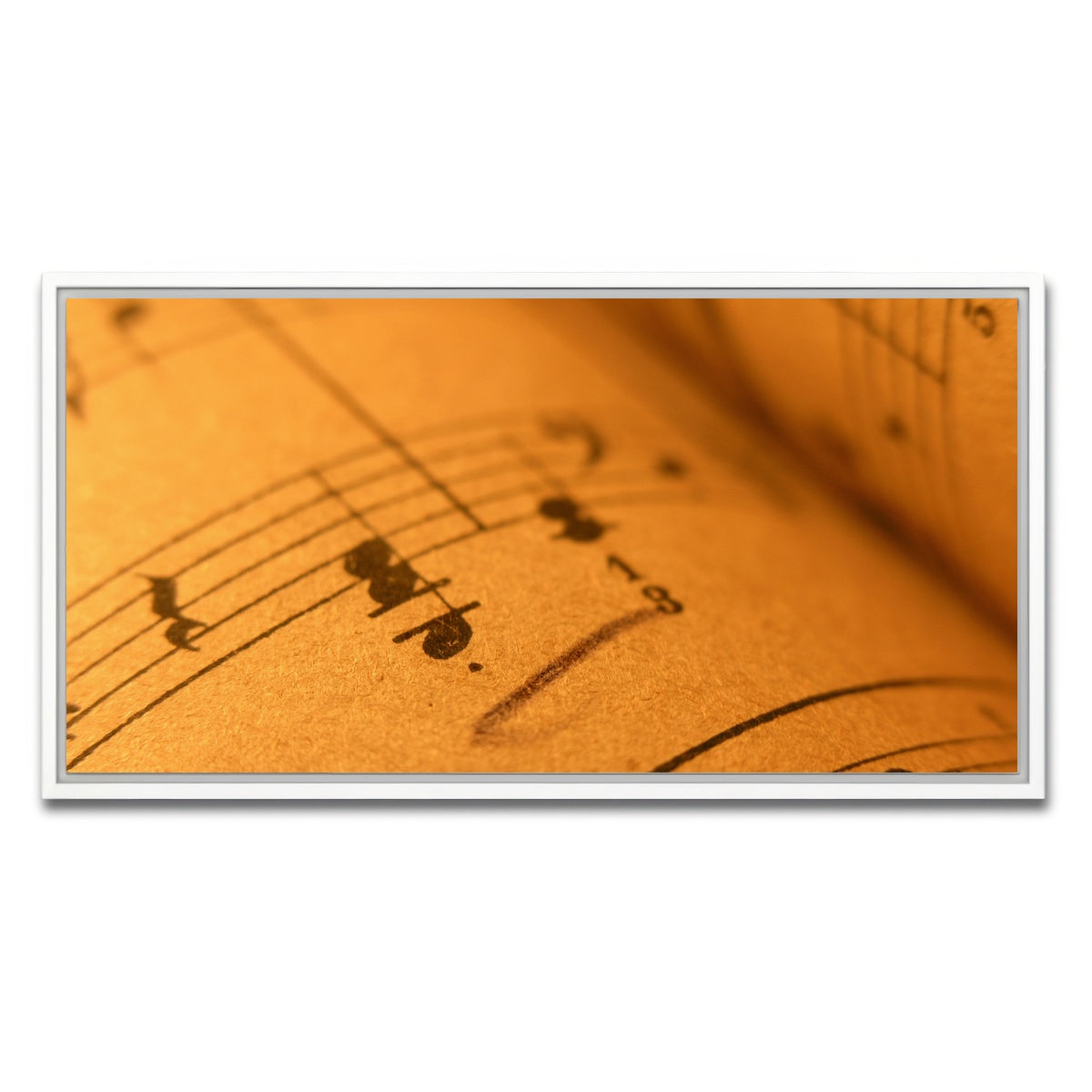 AUTO-MOCKUP WHITE | Old Sheet Music | 1 Piece | White Framed Canvas | group=2x1