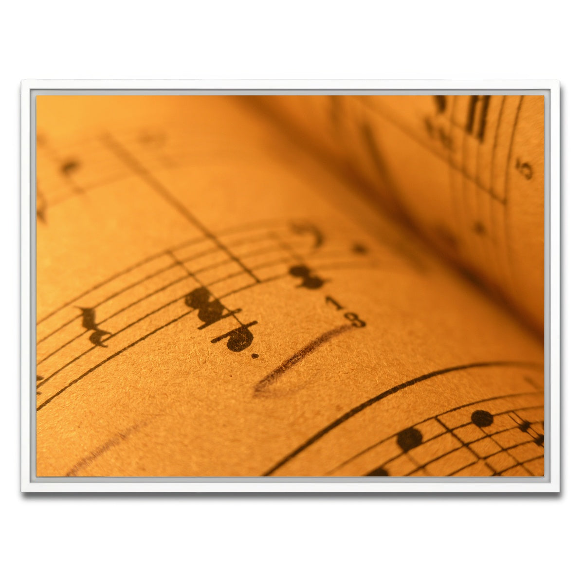 AUTO-MOCKUP WHITE | Old Sheet Music | 1 Piece | White Framed Canvas | group=4x3