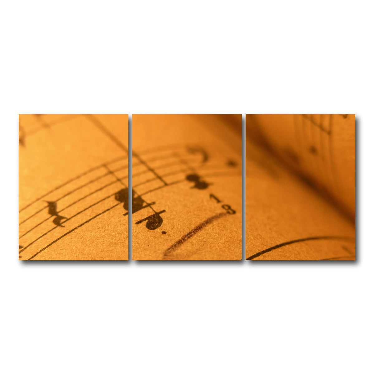 AUTO-MOCKUP WHITE | Old Sheet Music | 3 Piece | Gallery Wrap Canvas | group=18x24
