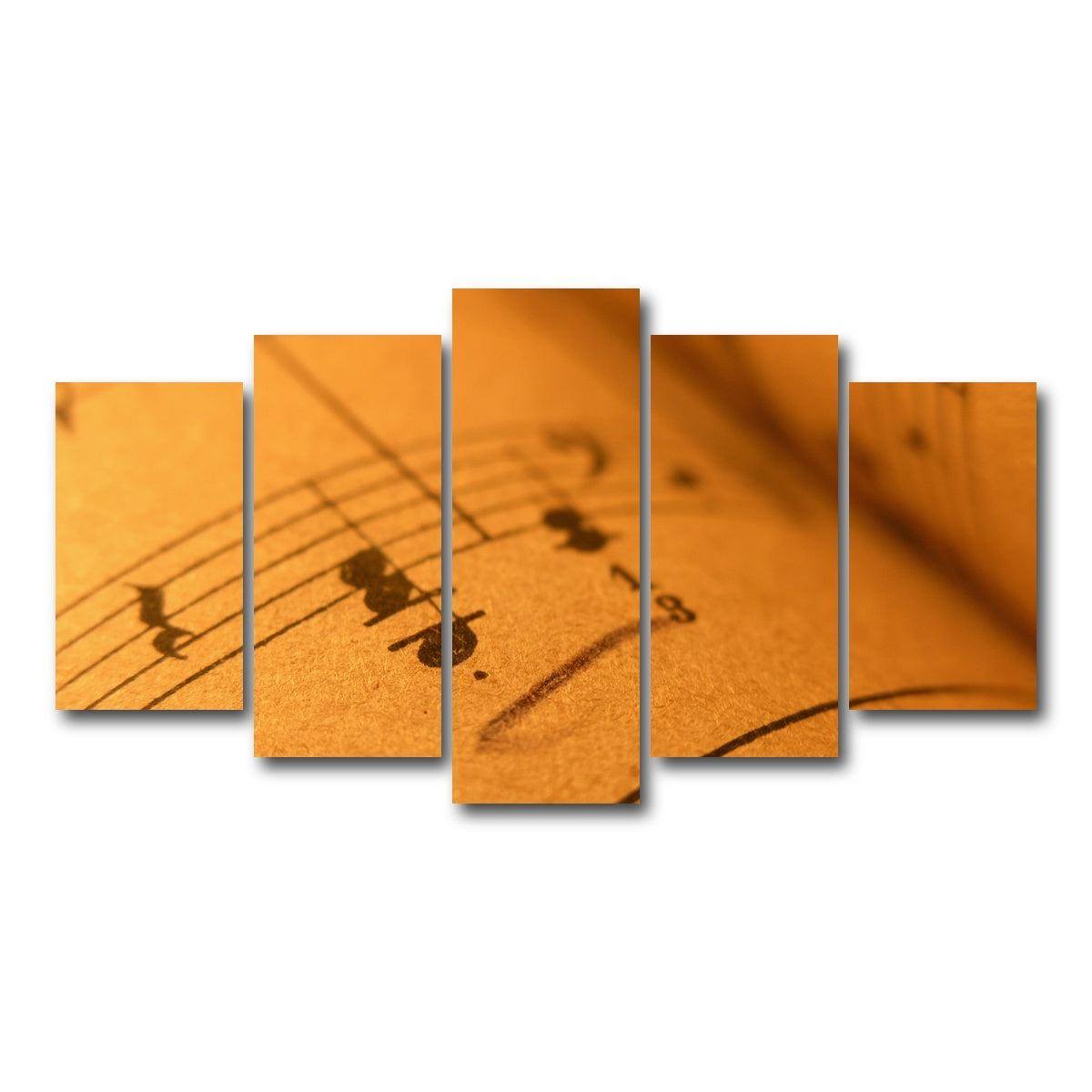 AUTO-MOCKUP WHITE | Old Sheet Music | 5 Piece | Gallery Wrap Canvas | group=5_normal