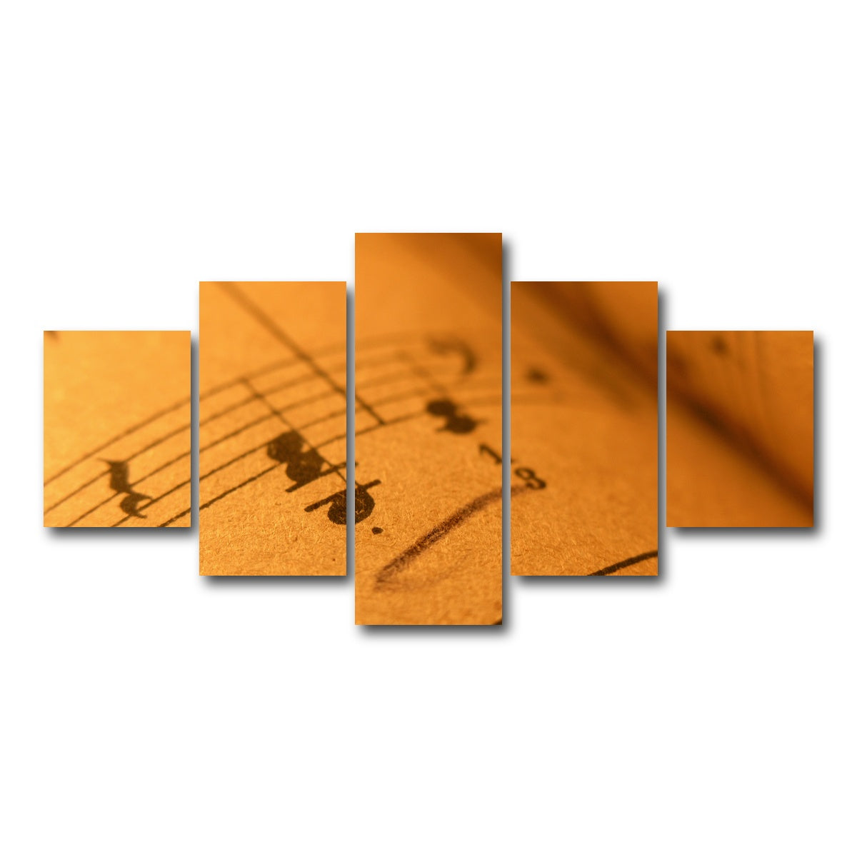 AUTO-MOCKUP WHITE | Old Sheet Music | 5 Piece | Gallery Wrap Canvas | group=5_short