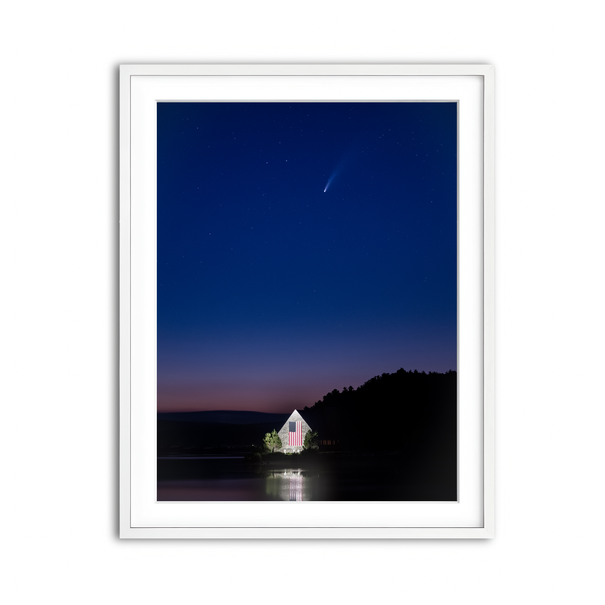 Framed Print 3x4 White