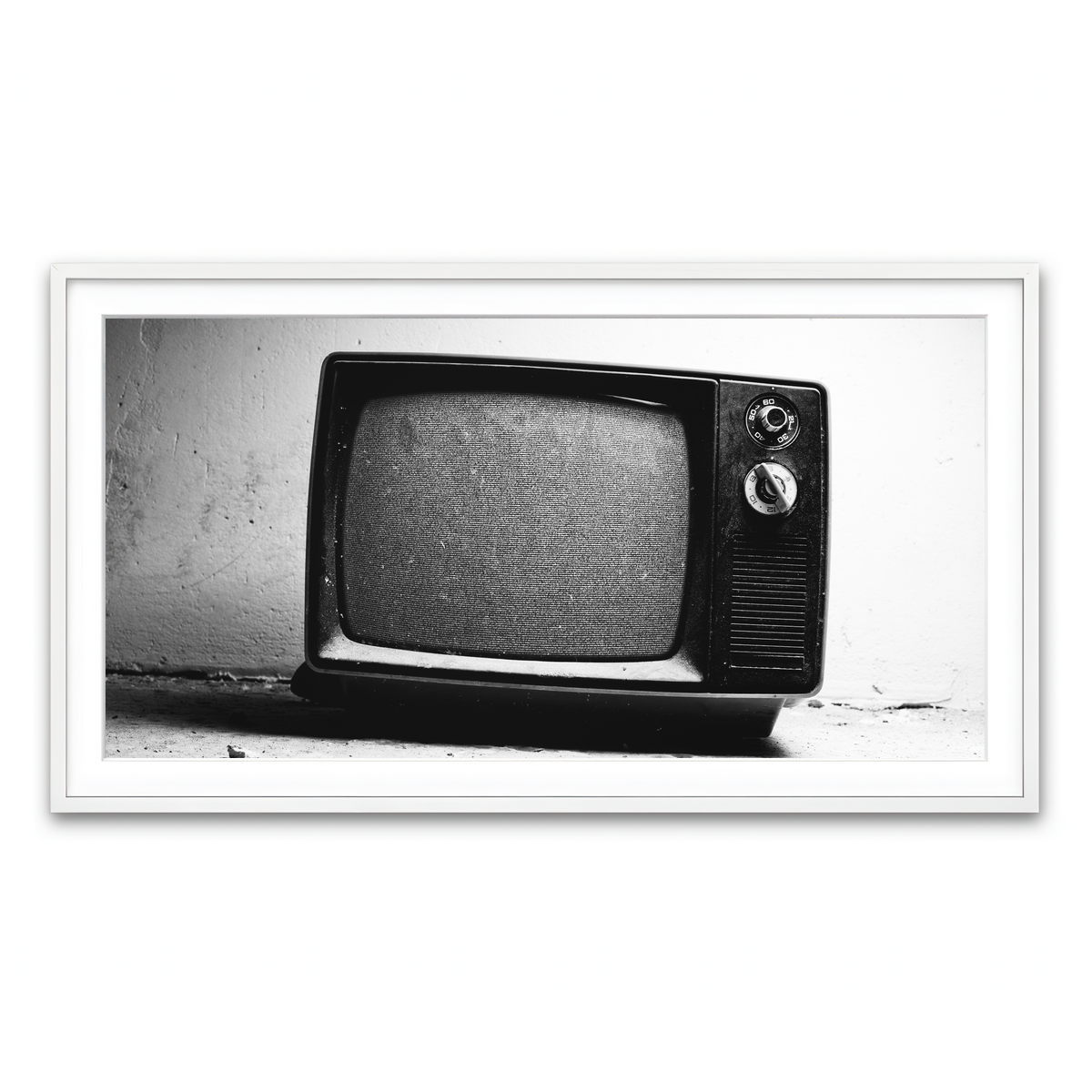 Framed Print 2x1 White