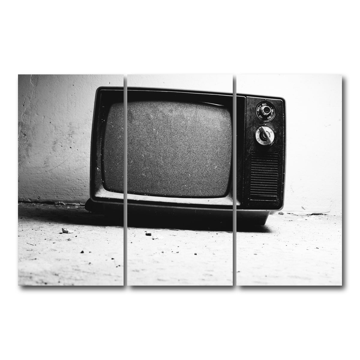 AUTO-MOCKUP WHITE | Old TV | 3 Piece | Gallery Wrap Canvas | group=12x24