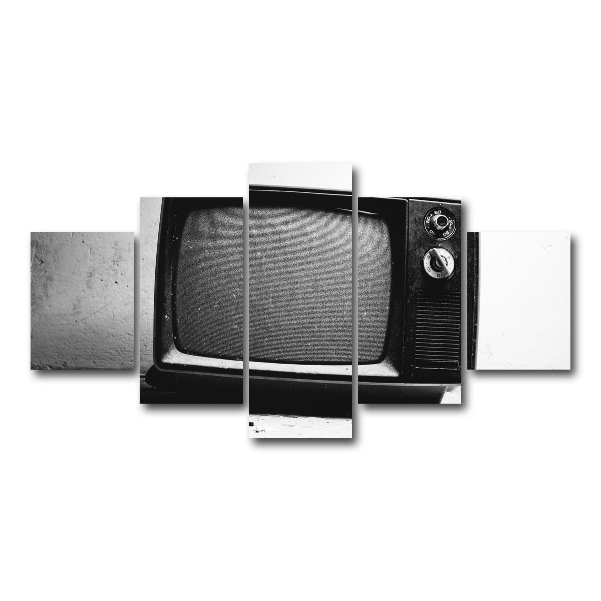 AUTO-MOCKUP WHITE | Old TV | 5 Piece | Gallery Wrap Canvas | group=5_short
