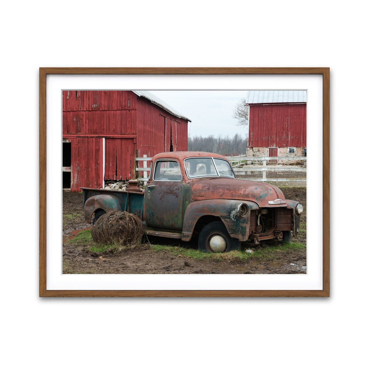 Framed Print 4x3 Walnut