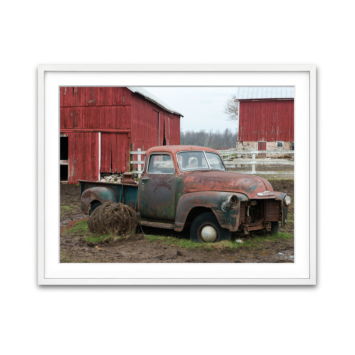 Framed Print 4x3 White
