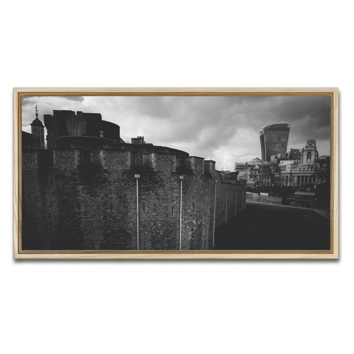 AUTO-MOCKUP WHITE | Old and New London | 1 Piece | Natural Framed Canvas | group=2x1