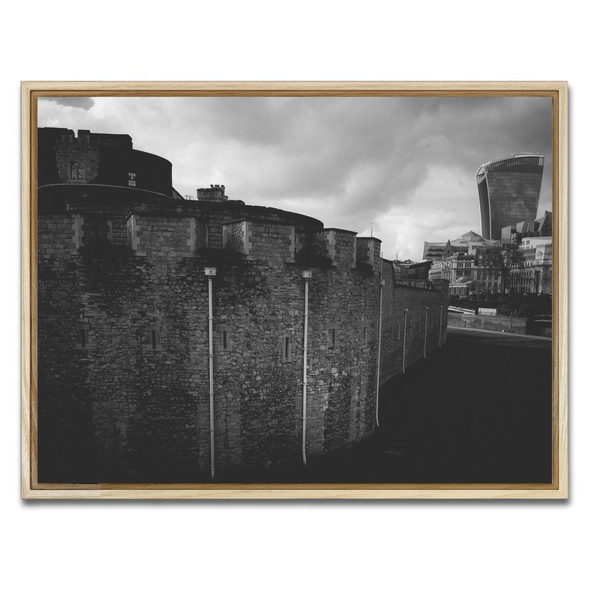 AUTO-MOCKUP WHITE | Old and New London | 1 Piece | Natural Framed Canvas | group=4x3