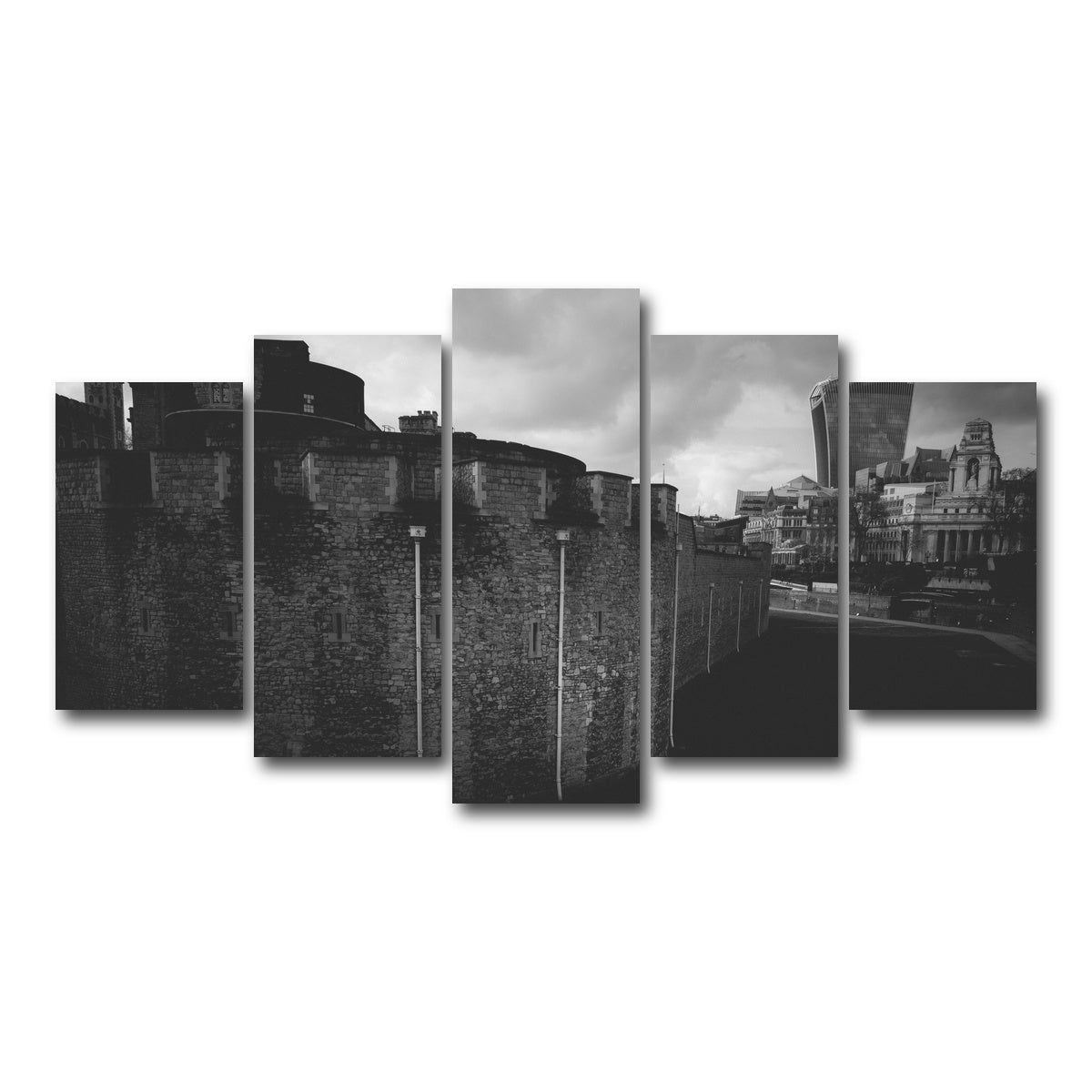 AUTO-MOCKUP WHITE | Old and New London | 5 Piece | Gallery Wrap Canvas | group=5_normal
