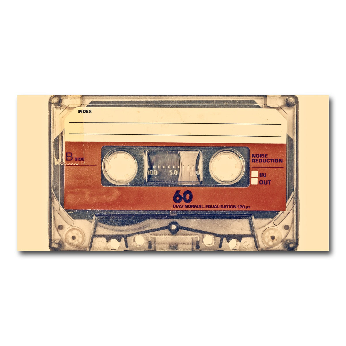 AUTO-MOCKUP WHITE | Old compact cassette | 1 Piece | Gallery Wrap Canvas | group=2x1