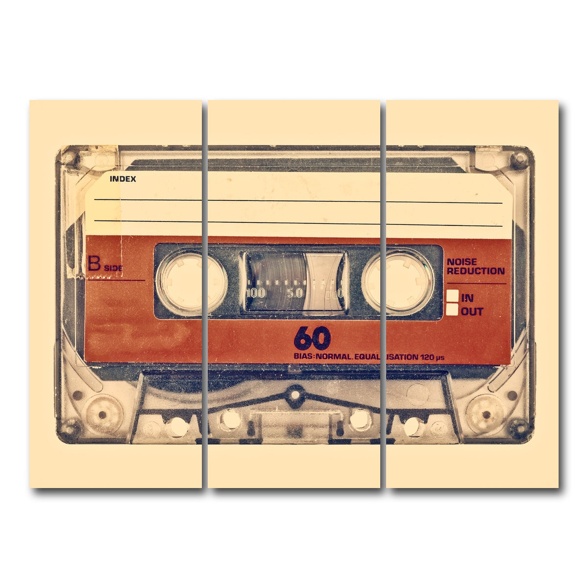 AUTO-MOCKUP WHITE | Old compact cassette | 3 Piece | Gallery Wrap Canvas | group=8x18