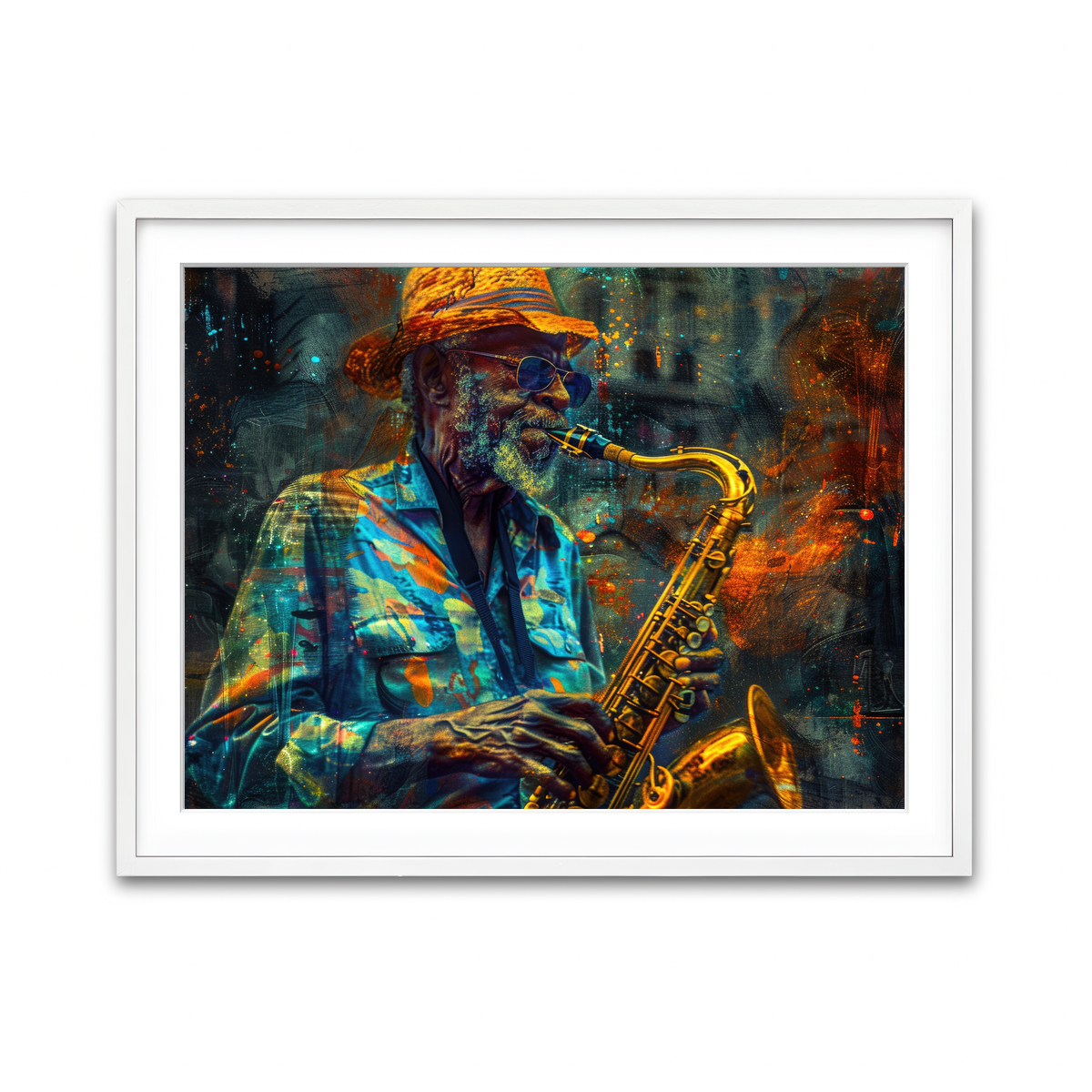 Framed Print 4x3 White