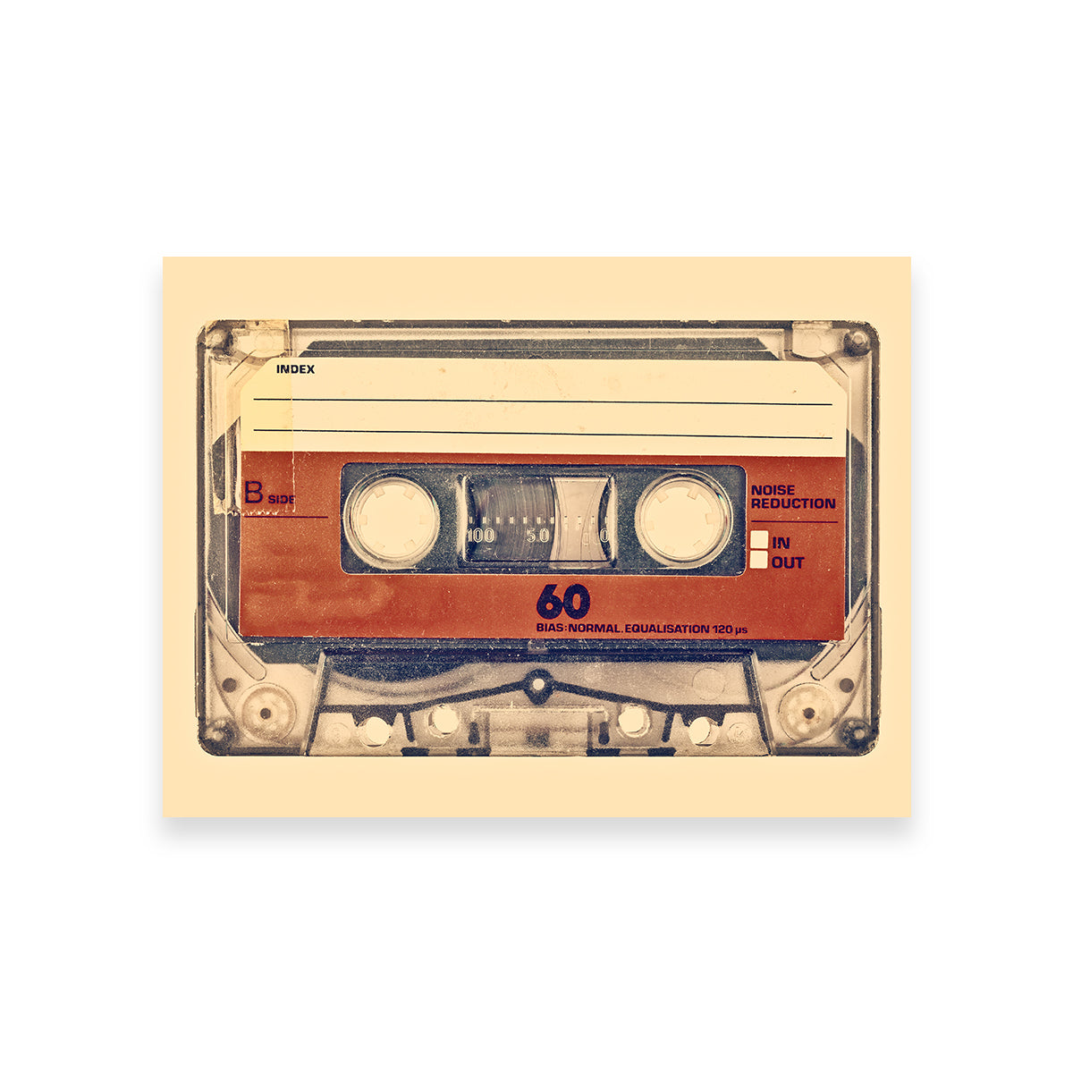 Old Compact Cassette Wall Art