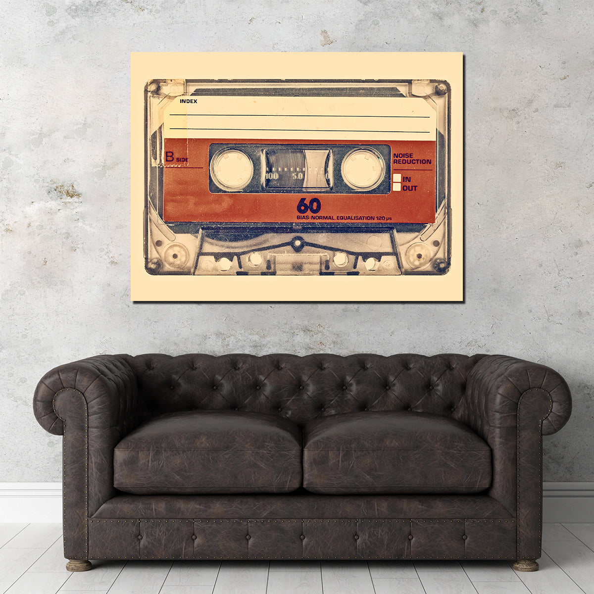 Old Compact Cassette Wall Art