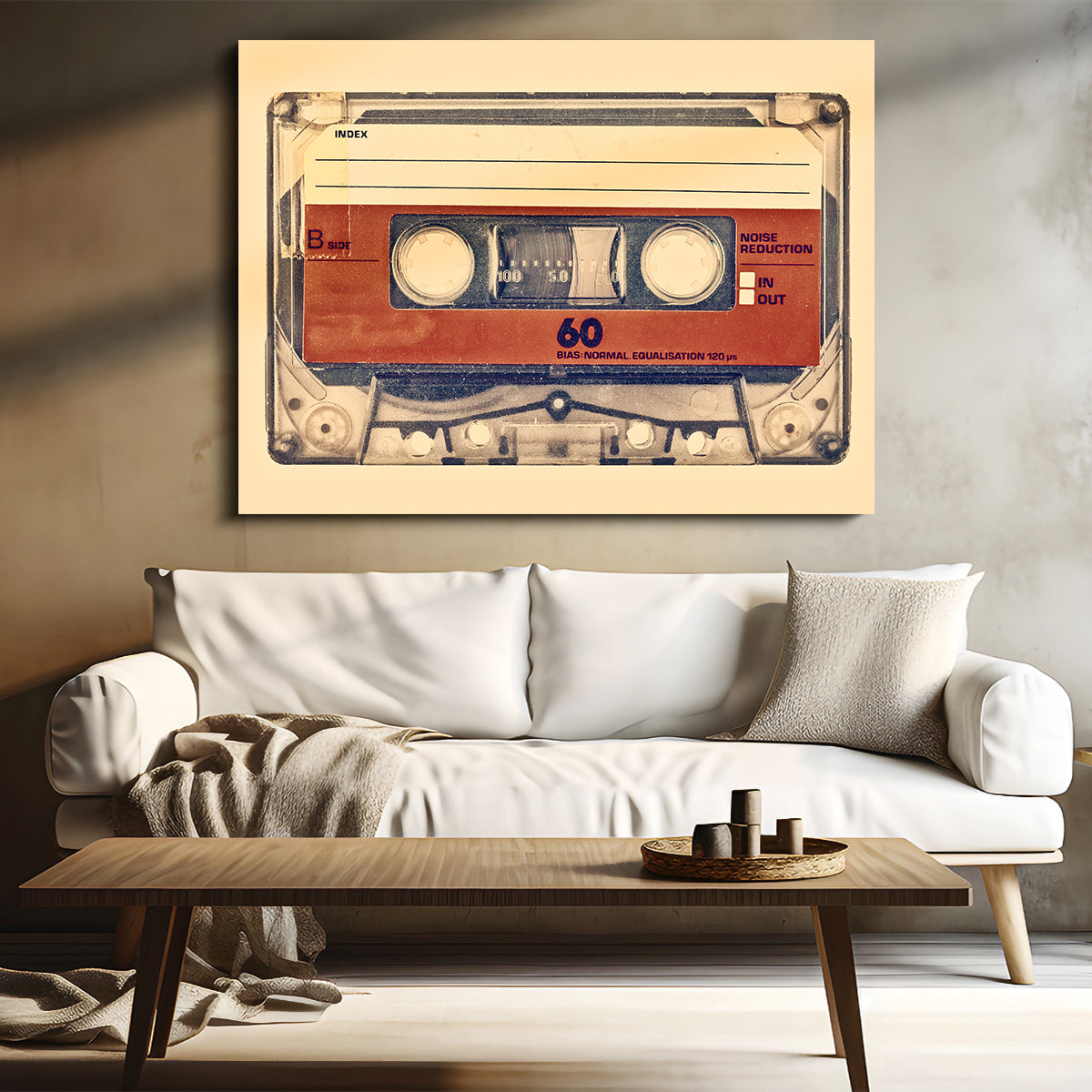 Old Compact Cassette Wall Art