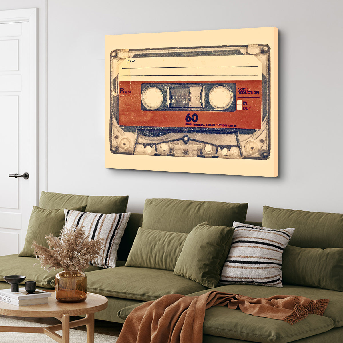 Old Compact Cassette Wall Art