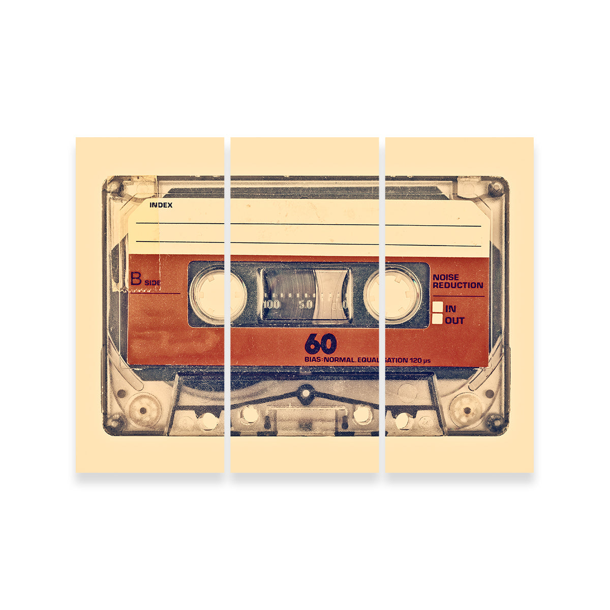 Old Compact Cassette Wall Art