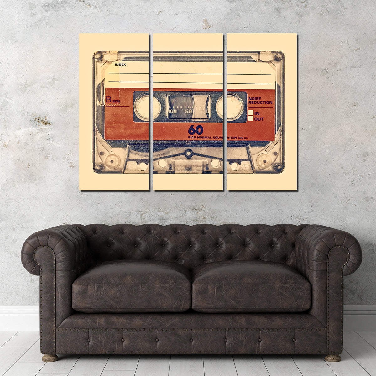 Old Compact Cassette Wall Art