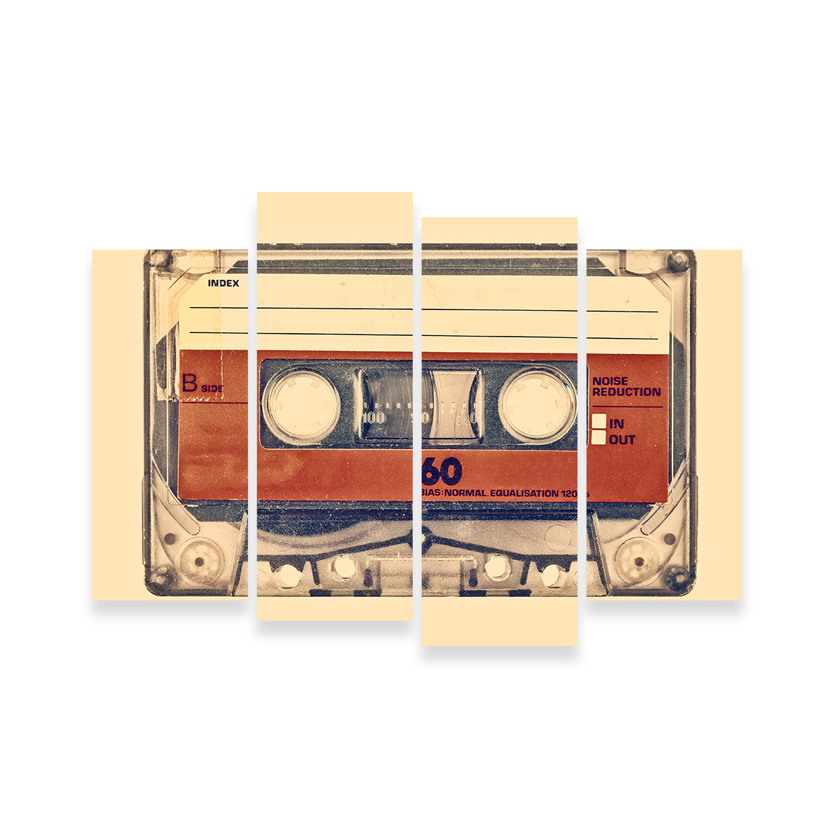 Old Compact Cassette Wall Art