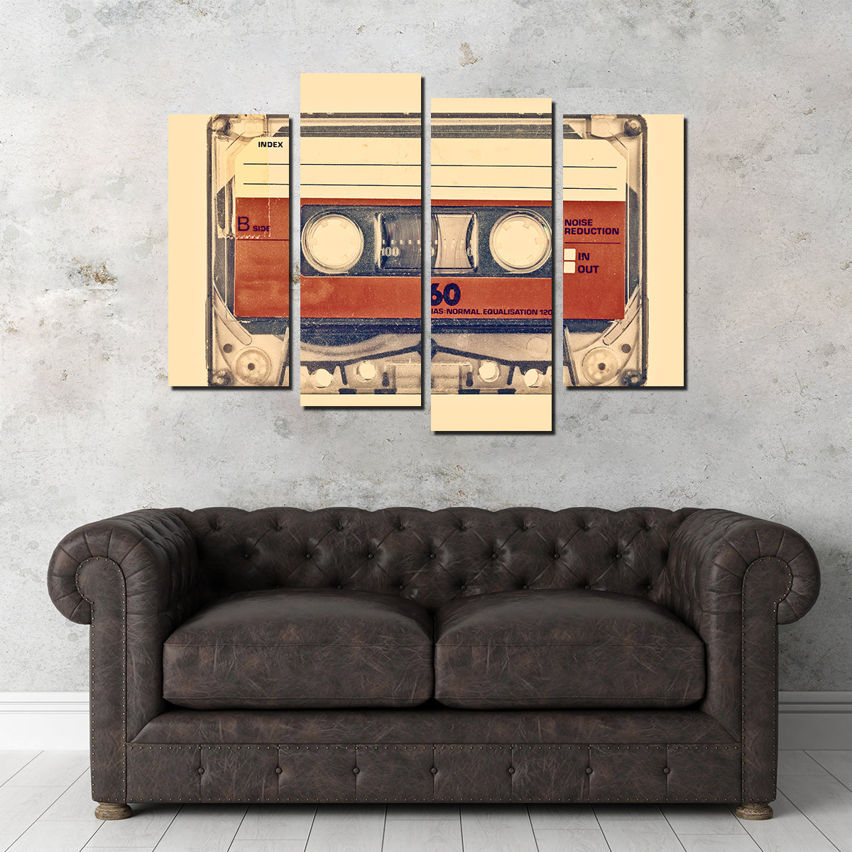 Old Compact Cassette Wall Art