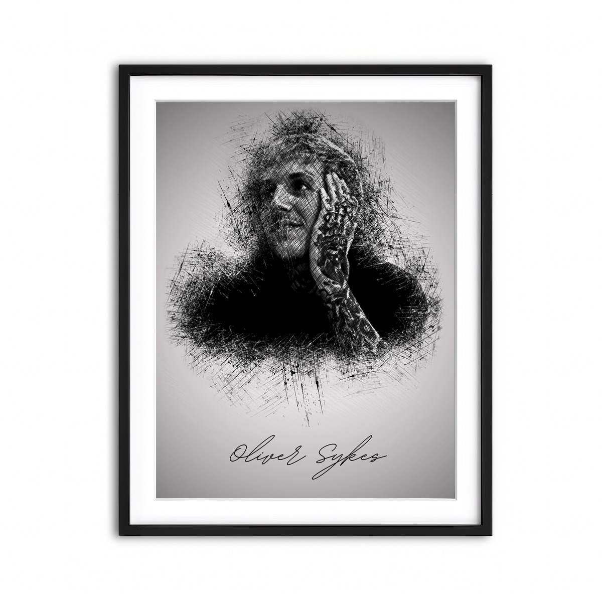 Framed Print 3x4 Black