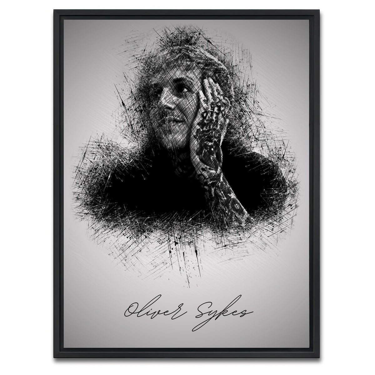 AUTO-MOCKUP WHITE | Oliver Sykes Hand | 1 Piece | Black Framed Canvas | group=3x4