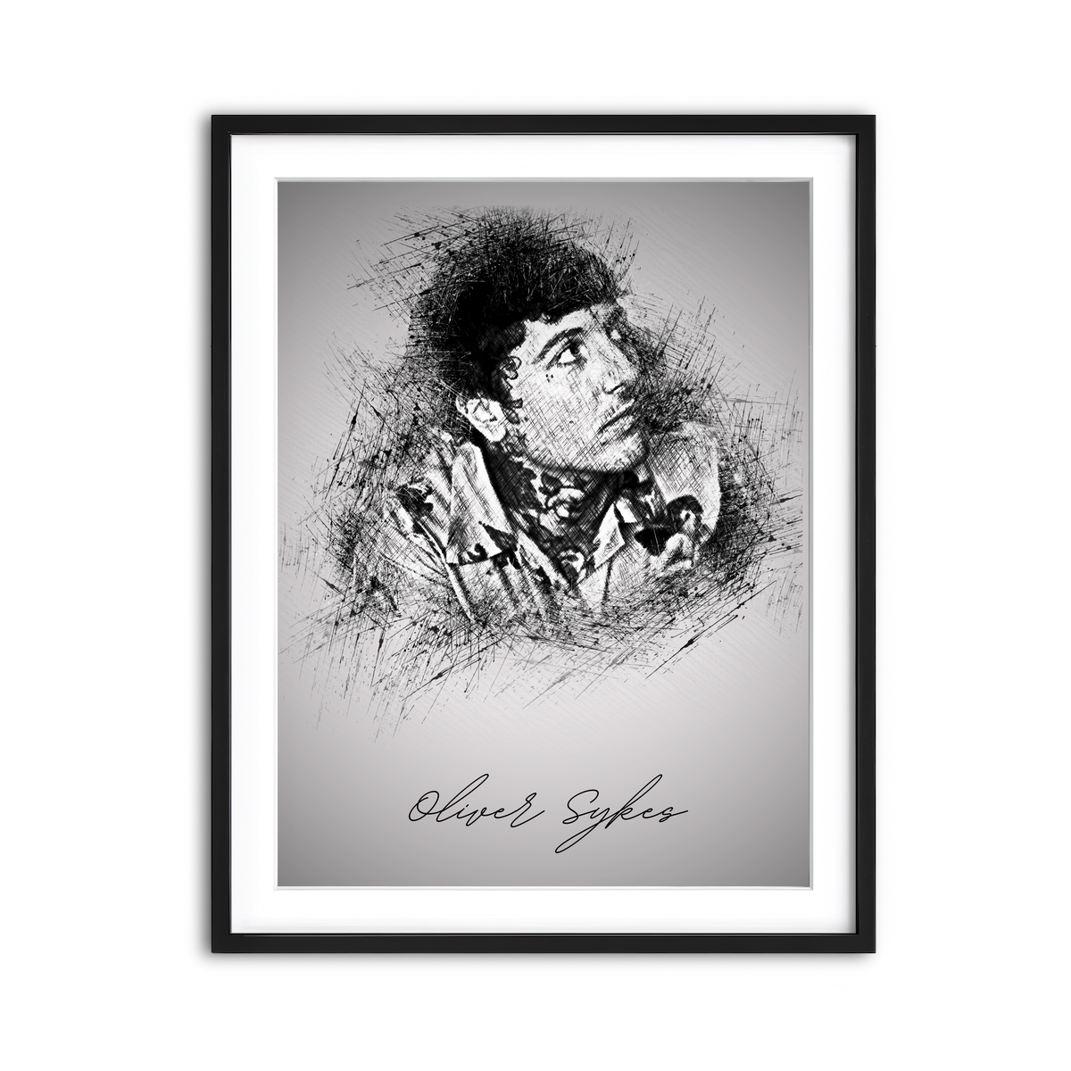 Framed Print 3x4 Black