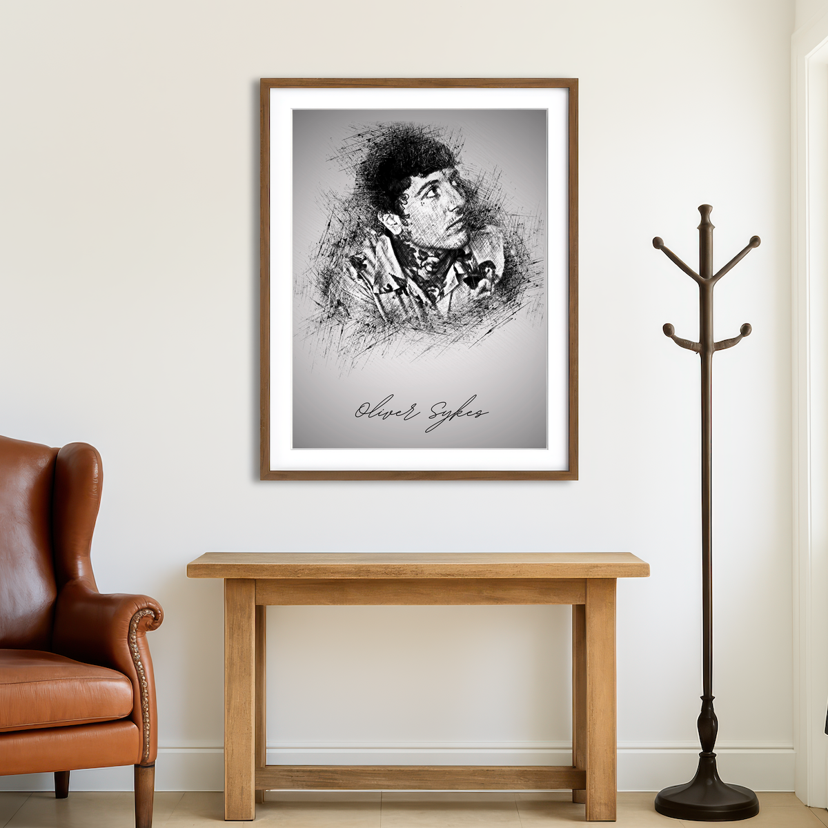 AUTO-MOCKUP ROOM | Oliver Sykes Look Wall Art