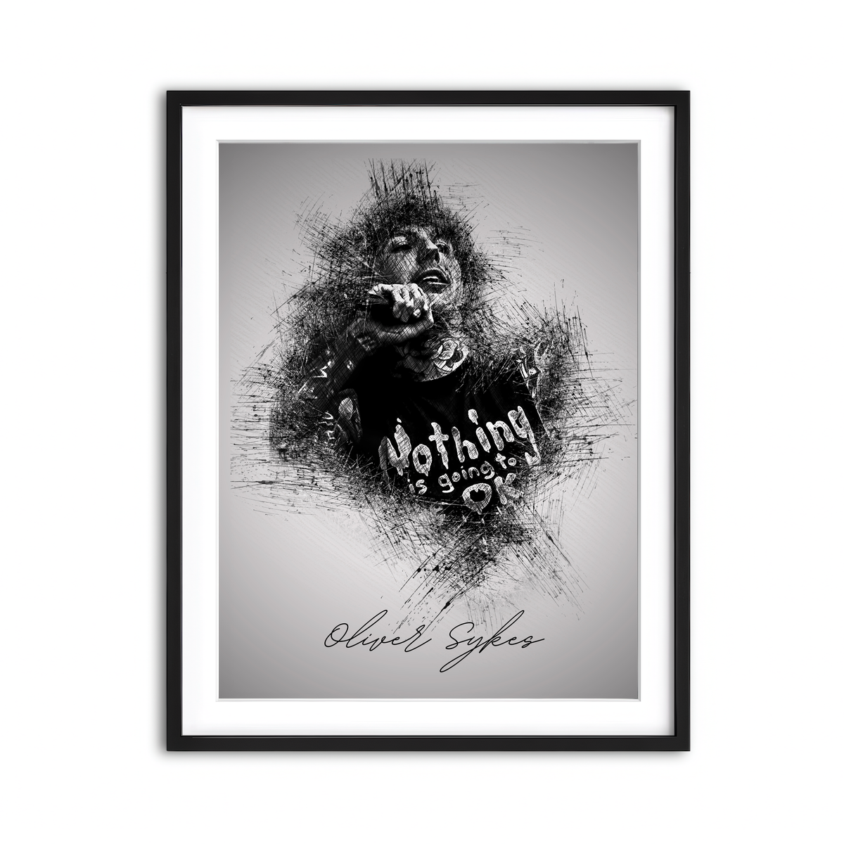 Framed Print 3x4 Black