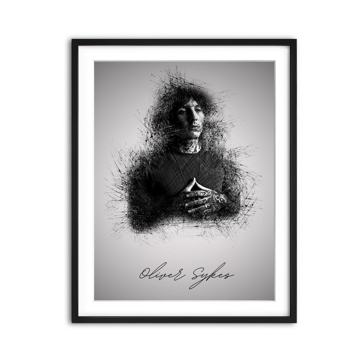 Framed Print 3x4 Black