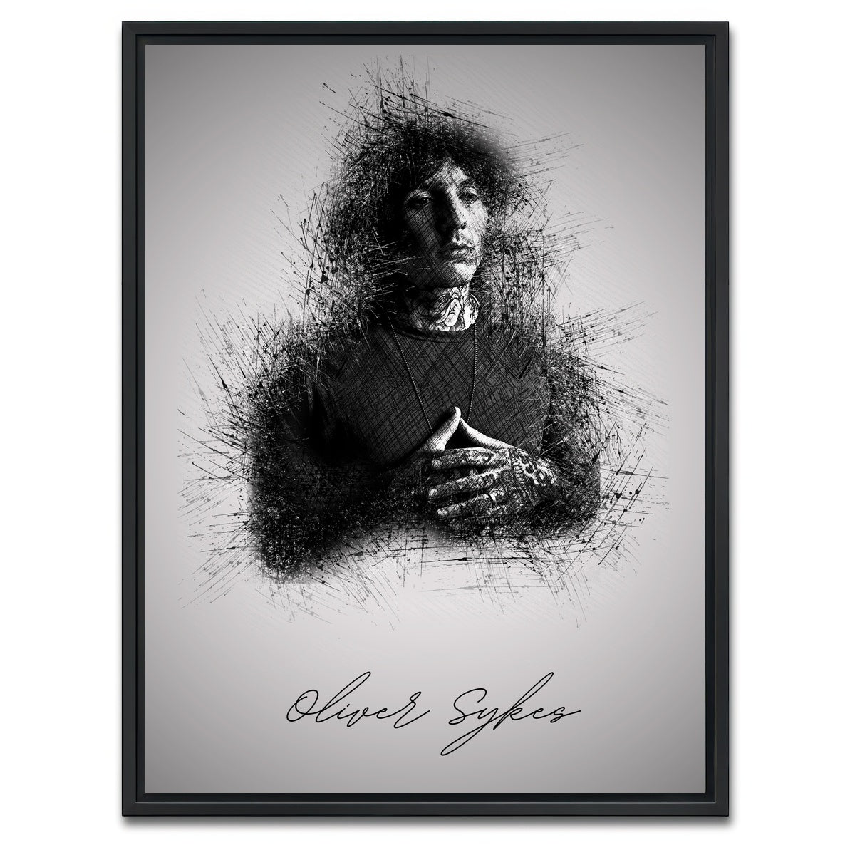 AUTO-MOCKUP WHITE | Oliver Sykes | 1 Piece | Black Framed Canvas | group=3x4