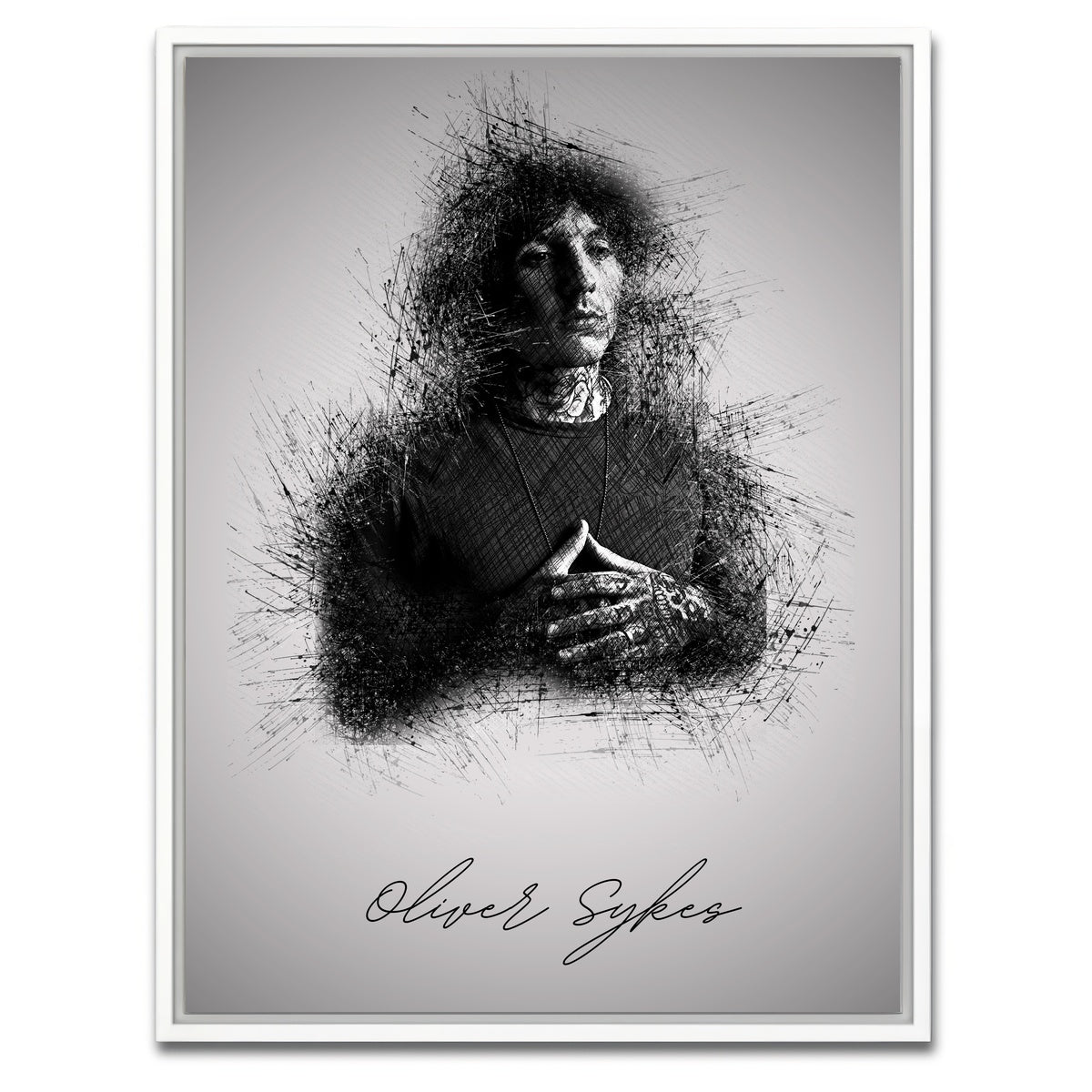 AUTO-MOCKUP WHITE | Oliver Sykes | 1 Piece | White Framed Canvas | group=3x4