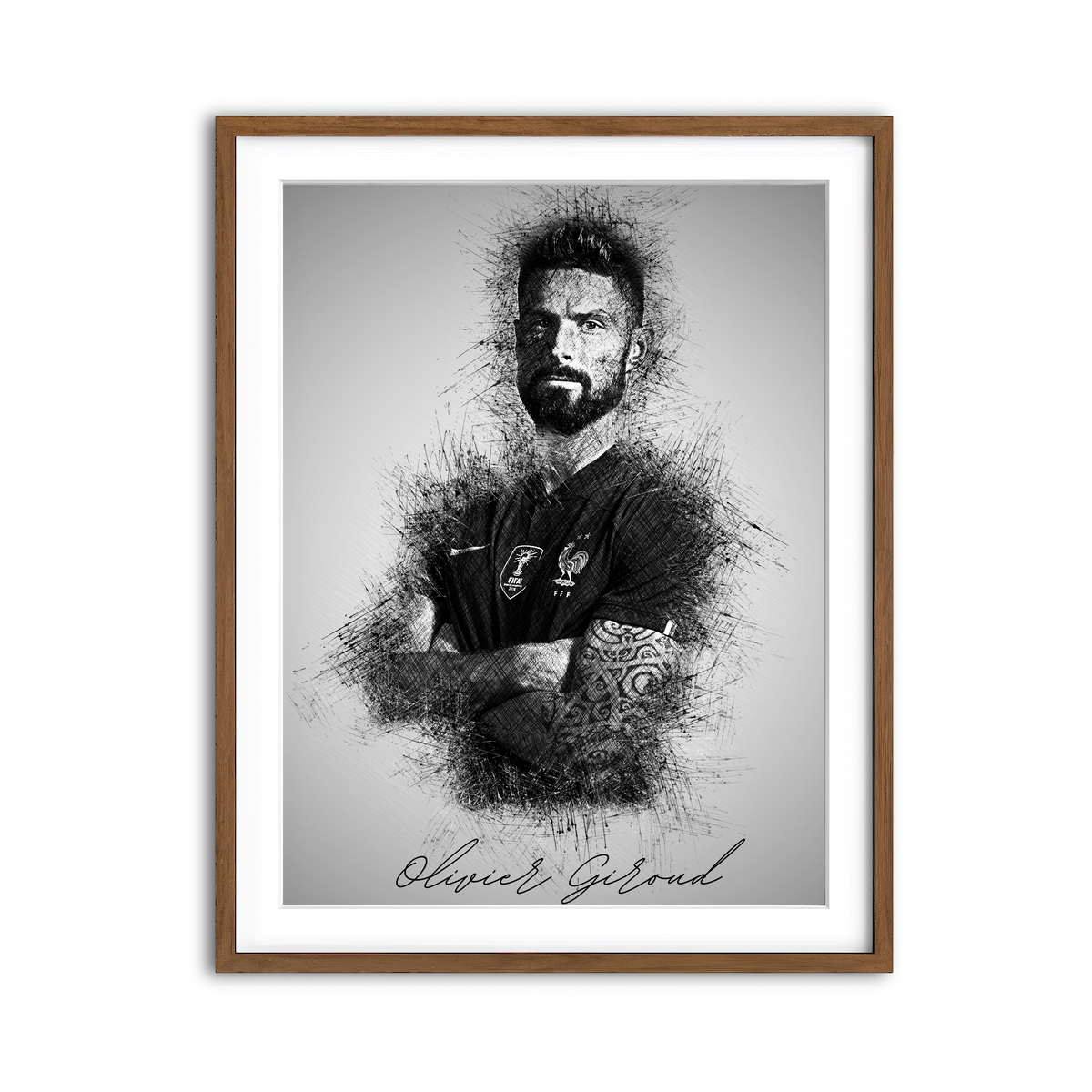 Framed Print 3x4 Walnut