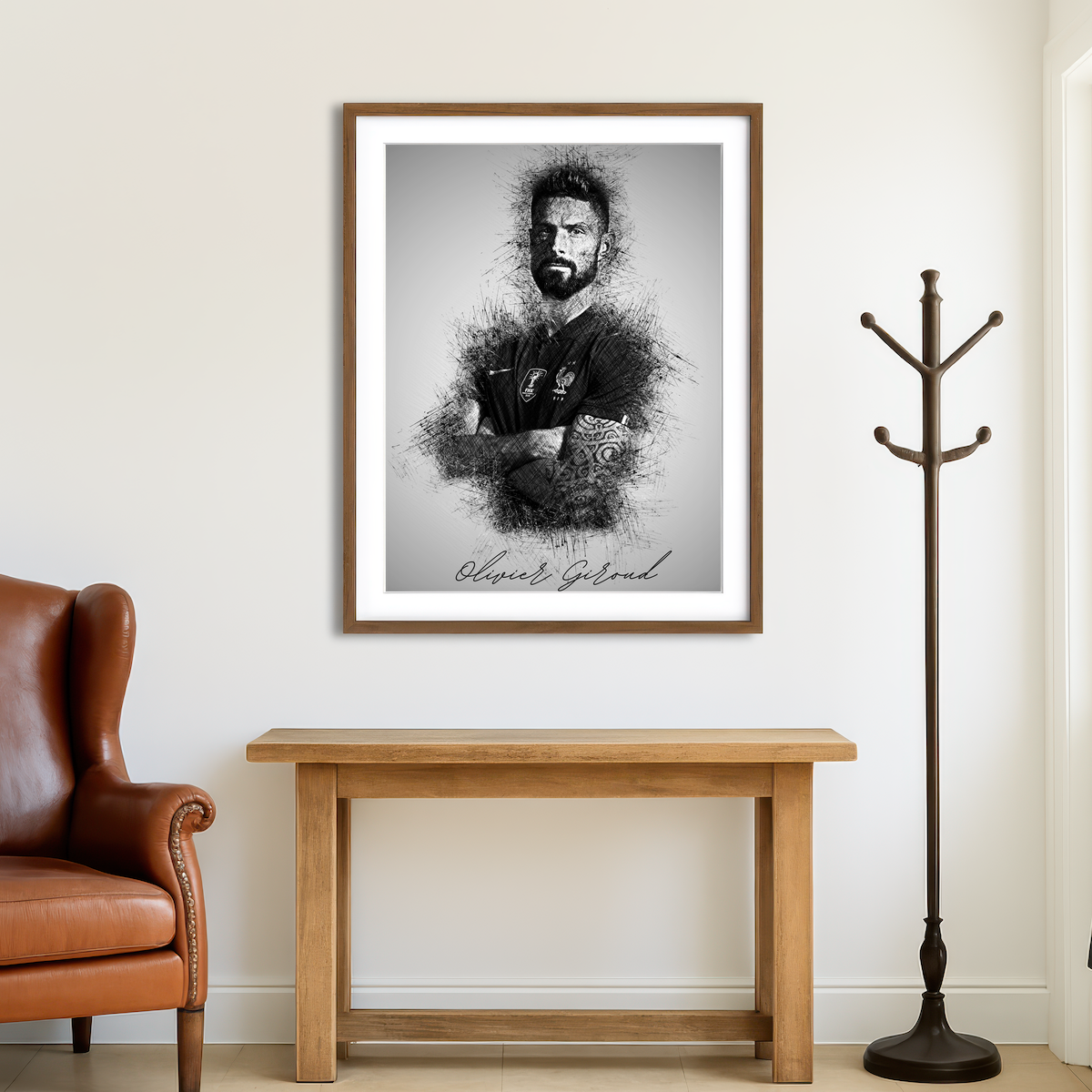 AUTO-MOCKUP ROOM | Olivier Giroud Wall Art