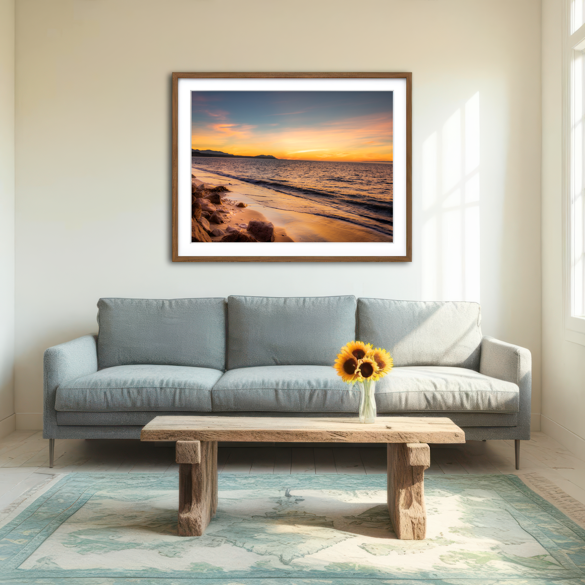 AUTO-MOCKUP ROOM | Olympic Sunset Wall Art