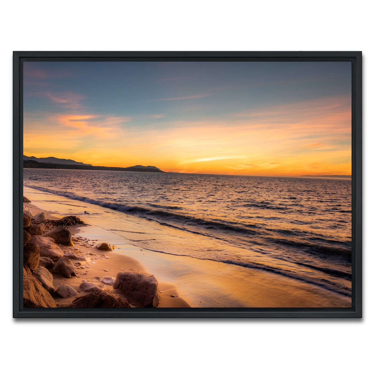 AUTO-MOCKUP WHITE | Olympic Sunset | 1 Piece | Black Framed Canvas | group=4x3